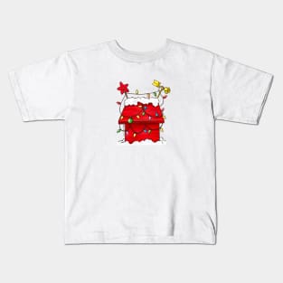 Dog House Christmas Kids T-Shirt